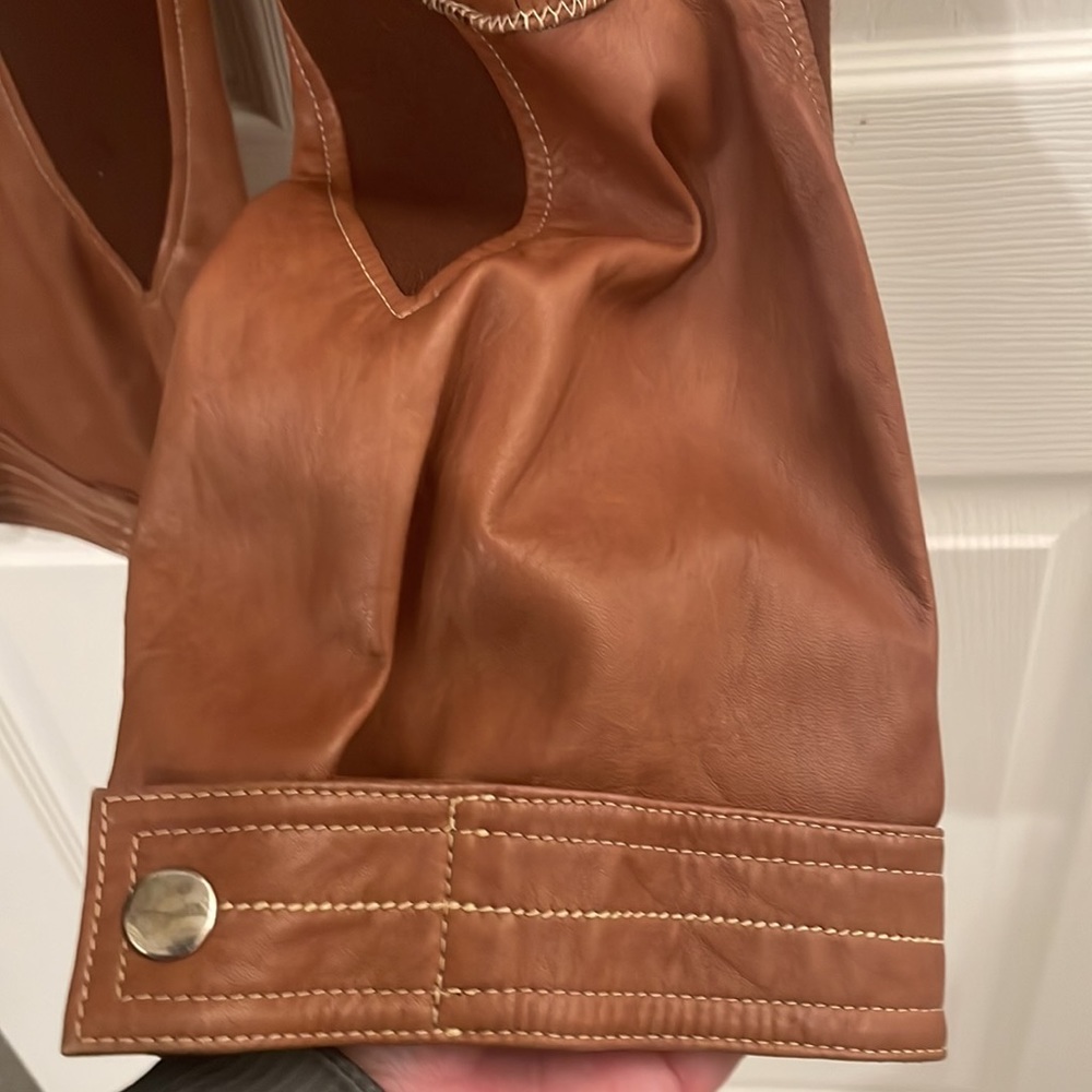Marithe & François Girbaud butter soft leather crop pant - Picture 11 of 12